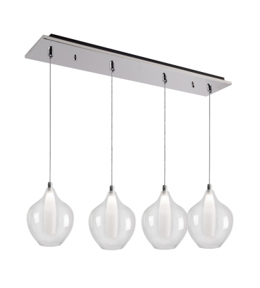 MP3007CH-04-Victoria 29-in Chrome 4-Light Multi Pendant MP3007CH-04-Victoria 29-in Chrome 4-Light Multi Pendant