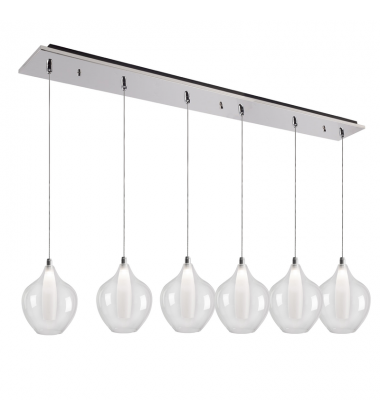 MP3007CH-06-Victoria 43-in Chrome 6-Light Multi Pendant