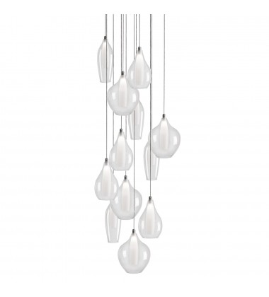 MP3012-Victoria 12 Head Chrome LED Multi Pendant