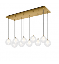 MP3106BG-10-Bolla 29-in Brushed Gold 10-Light Multi Pendant MP3106BG-10-Bolla 29-in Brushed Gold 10-Light Multi Pendant
