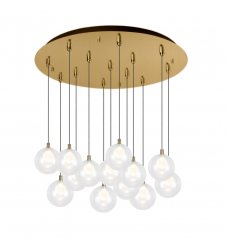 MP3106BG-13-Bolla 25-in Brushed Gold 13-Light Multi Pendant MP3106BG-13-Bolla 25-in Brushed Gold 13-Light Multi Pendant