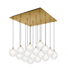 MP3106BG-16-Bolla 21-in Brushed Gold 16-Light Multi Pendant MP3106BG-16-Bolla 21-in Brushed Gold 16-Light Multi Pendant