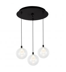 MP3106BK-03-Bolla 12-in Black 3-Light Multi Pendant MP3106BK-03-Bolla 12-in Black 3-Light Multi Pendant