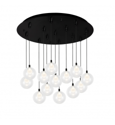 MP3106BK-13-Bolla 25-in Black 13-Light Multi Pendant MP3106BK-13-Bolla 25-in Black 13-Light Multi Pendant