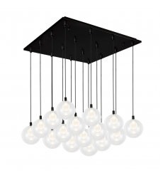 MP3106BK-16-Bolla 21-in Black 16-Light Multi Pendant MP3106BK-16-Bolla 21-in Black 16-Light Multi Pendant