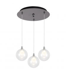 MP3106CH-03-Bolla 12-in Chrome 3-Light Multi Pendant