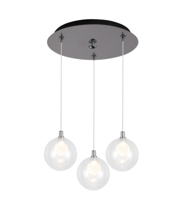 MP3106CH-03-Bolla 12-in Chrome 3-Light Multi Pendant MP3106CH-03-Bolla 12-in Chrome 3-Light Multi Pendant