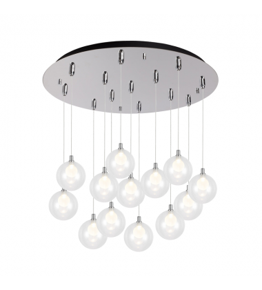 MP3106CH-13-Bolla 25-in Chrome 13-Light Multi Pendant