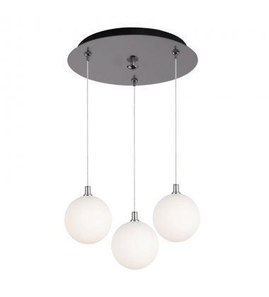 MP3106CHOP-03-Bolla 12-in Chrome/Opal Glass 3-Light Multi Pendant MP3106CHOP-03-Bolla 12-in Chrome/Opal Glass 3-Light Multi Pendant