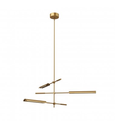 MP316403VBMS-Astrid 3 Head Metal Shade/Vintage Brass LED Multi Pendant  MP316403VBMS-Astrid 3 Head Metal Shade/Vintage Brass LED Multi Pendant