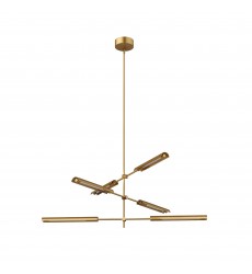  MP316406VBMS-Astrid 6 Head Metal Shade/Vintage Brass LED Multi Pendant