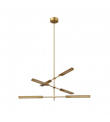 MP316406VBMS-Astrid 6 Head Metal Shade/Vintage Brass LED Multi Pendant  MP316406VBMS-Astrid 6 Head Metal Shade/Vintage Brass LED Multi Pendant