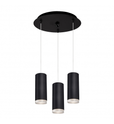 MP401431BK-03-Cameo 11-in Black 3-Light Multi Pendant MP401431BK-03-Cameo 11-in Black 3-Light Multi Pendant