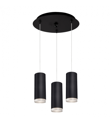 MP401431BK-03-Cameo 11-in Black 3-Light Multi Pendant MP401431BK-03-Cameo 11-in Black 3-Light Multi Pendant