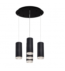 MP401431BK-05-Cameo 14-in Black 5-Light Multi Pendant MP401431BK-05-Cameo 14-in Black 5-Light Multi Pendant