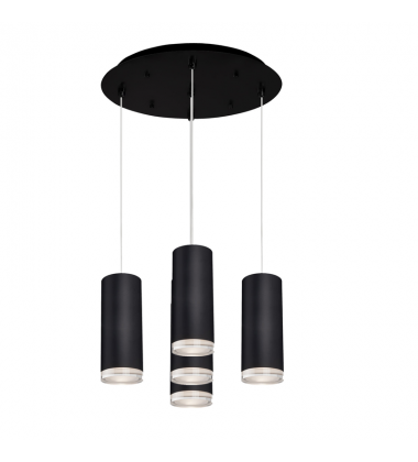 MP401431BK-05-Cameo 14-in Black 5-Light Multi Pendant