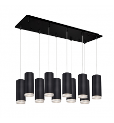 MP401431BK-10-Cameo 27-in Black 10-Light Multi Pendant MP401431BK-10-Cameo 27-in Black 10-Light Multi Pendant