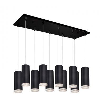 MP401431BK-10-Cameo 27-in Black 10-Light Multi Pendant MP401431BK-10-Cameo 27-in Black 10-Light Multi Pendant