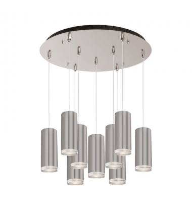 MP401431BN-09-Cameo 18-in Brushed Nickel 9-Light Multi Pendant