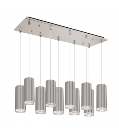 MP401431BN-10-Cameo 27-in Brushed Nickel 10-Light Multi Pendant MP401431BN-10-Cameo 27-in Brushed Nickel 10-Light Multi Pendant