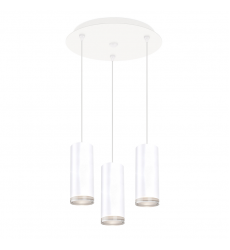 MP401431WH-03-Cameo 11-in White 3-Light Multi Pendant MP401431WH-03-Cameo 11-in White 3-Light Multi Pendant