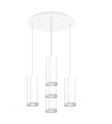 MP401431WH-05-Cameo 14-in White 5-Light Multi Pendant