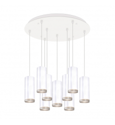 MP401431WH-09-Cameo 18-in White 9-Light Multi Pendant MP401431WH-09-Cameo 18-in White 9-Light Multi Pendant