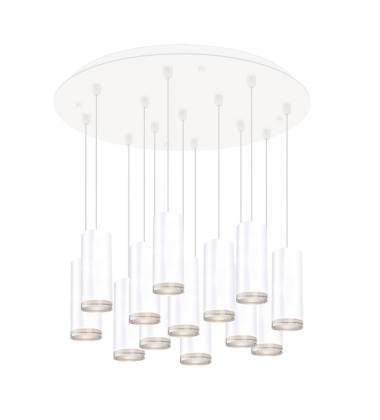 MP401431WH-13-Cameo 24-in White 13-Light Multi Pendant