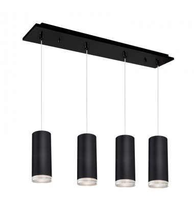 MP401432BK-04-Cameo 25-in Black 4-Light Multi Pendant MP401432BK-04-Cameo 25-in Black 4-Light Multi Pendant