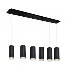 MP401432BK-06-Cameo 42-in Black 6-Light Multi Pendant MP401432BK-06-Cameo 42-in Black 6-Light Multi Pendant