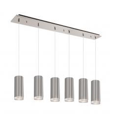 MP401432BN-06-Cameo 42-in Brushed Nickel 6-Light Multi Pendant MP401432BN-06-Cameo 42-in Brushed Nickel 6-Light Multi Pendant