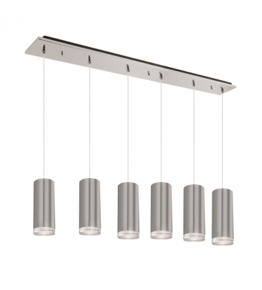 MP401432BN-06-Cameo 42-in Brushed Nickel 6-Light Multi Pendant MP401432BN-06-Cameo 42-in Brushed Nickel 6-Light Multi Pendant