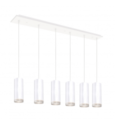 MP401432WH-06-Cameo 42-in White 6-Light Multi Pendant MP401432WH-06-Cameo 42-in White 6-Light Multi Pendant