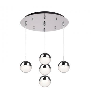 MP402801CH-05-Pluto 14-in Chrome 5-Light Multi Pendant