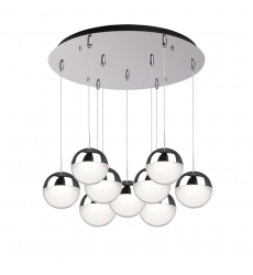 MP402801CH-09-Pluto 18-in Chrome 9-Light Multi Pendant