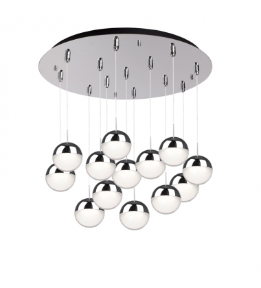 MP402801CH-13-Pluto 24-in Chrome 13-Light Multi Pendant MP402801CH-13-Pluto 24-in Chrome 13-Light Multi Pendant