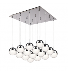 MP402801CH-16-Pluto 20-in Chrome 16-Light Multi Pendant
