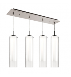 MP41305BN-04-Verona 25-in Brushed Nickel 4-Light Multi Pendant