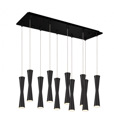 MP42502BK-10-Robson 27-in Black 10-Light Multi Pendant