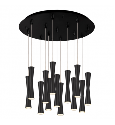 MP42502BK-13-Robson 24-in Black 13-Light Multi Pendant