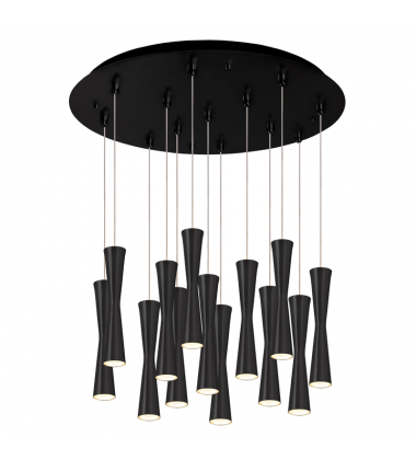 MP42502BK-13-Robson 24-in Black 13-Light Multi Pendant MP42502BK-13-Robson 24-in Black 13-Light Multi Pendant