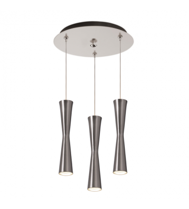 MP42502BN-03-Robson 11-in Brushed Nickel 3-Light Multi Pendant
