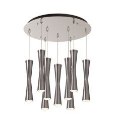 MP42502BN-09-Robson 18-in Brushed Nickel 9-Light Multi Pendant