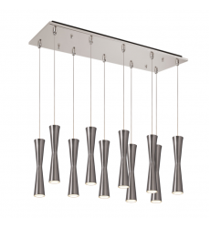 MP42502BN-10-Robson 27-in Brushed Nickel 10-Light Multi Pendant