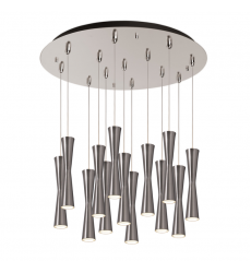 MP42502BN-13-Robson 24-in Brushed Nickel 13-Light Multi Pendant