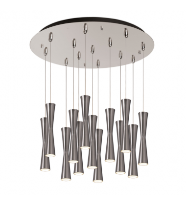 MP42502BN-13-Robson 24-in Brushed Nickel 13-Light Multi Pendant MP42502BN-13-Robson 24-in Brushed Nickel 13-Light Multi Pendant