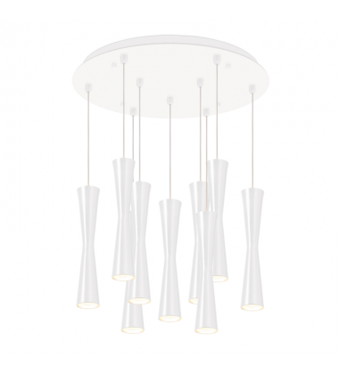 MP42502WH-09-Robson 18-in White 9-Light Multi Pendant