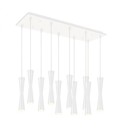 MP42502WH-10-Robson 27-in White 10-Light Multi Pendant