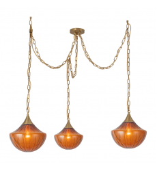 MP651312BGAM-Farrah 3-Light Gold Multi-Light Pendant