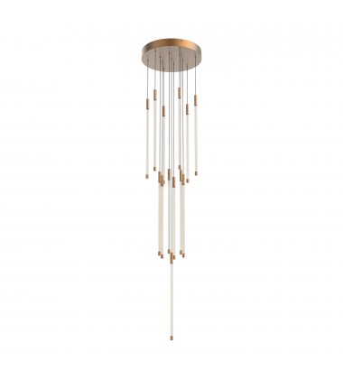  MP75121-BG-Motif 21-in Brushed Gold LED Multi Pendant